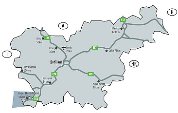 Map of Slovenia